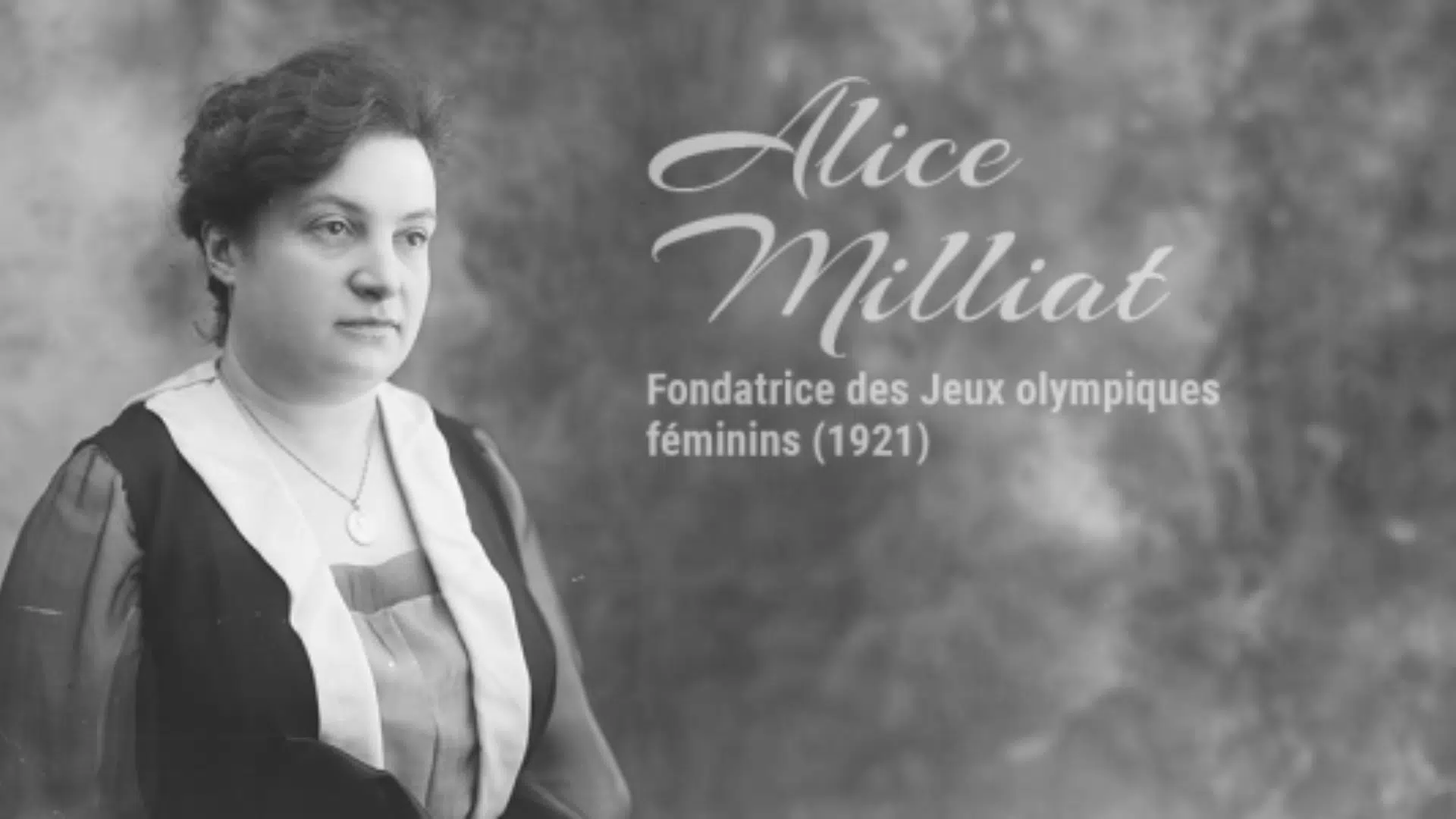 pionnières du sport Alice MILLIAT